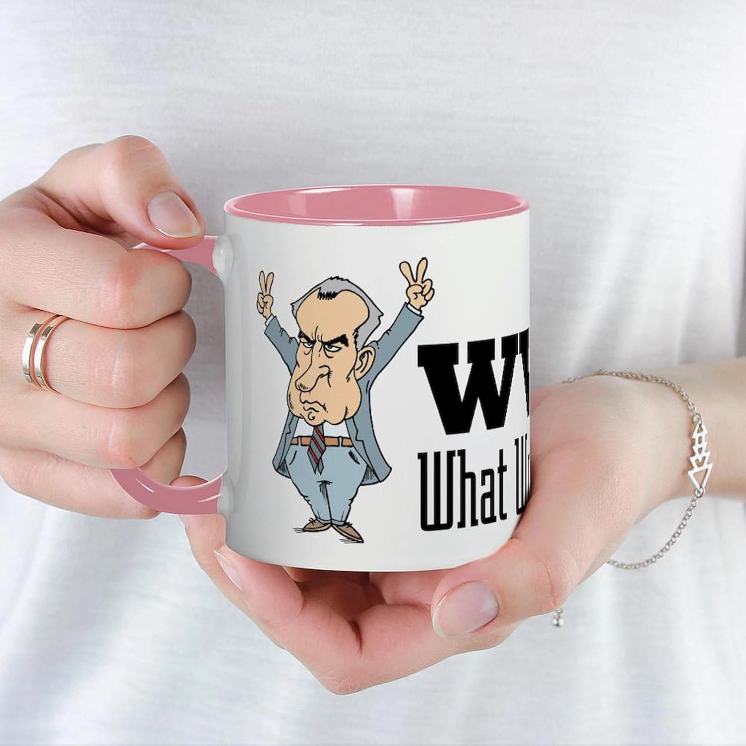 CafePress What Would Nixon Do Mug 11 oz (325 ml) Ceramic Coffee Mug