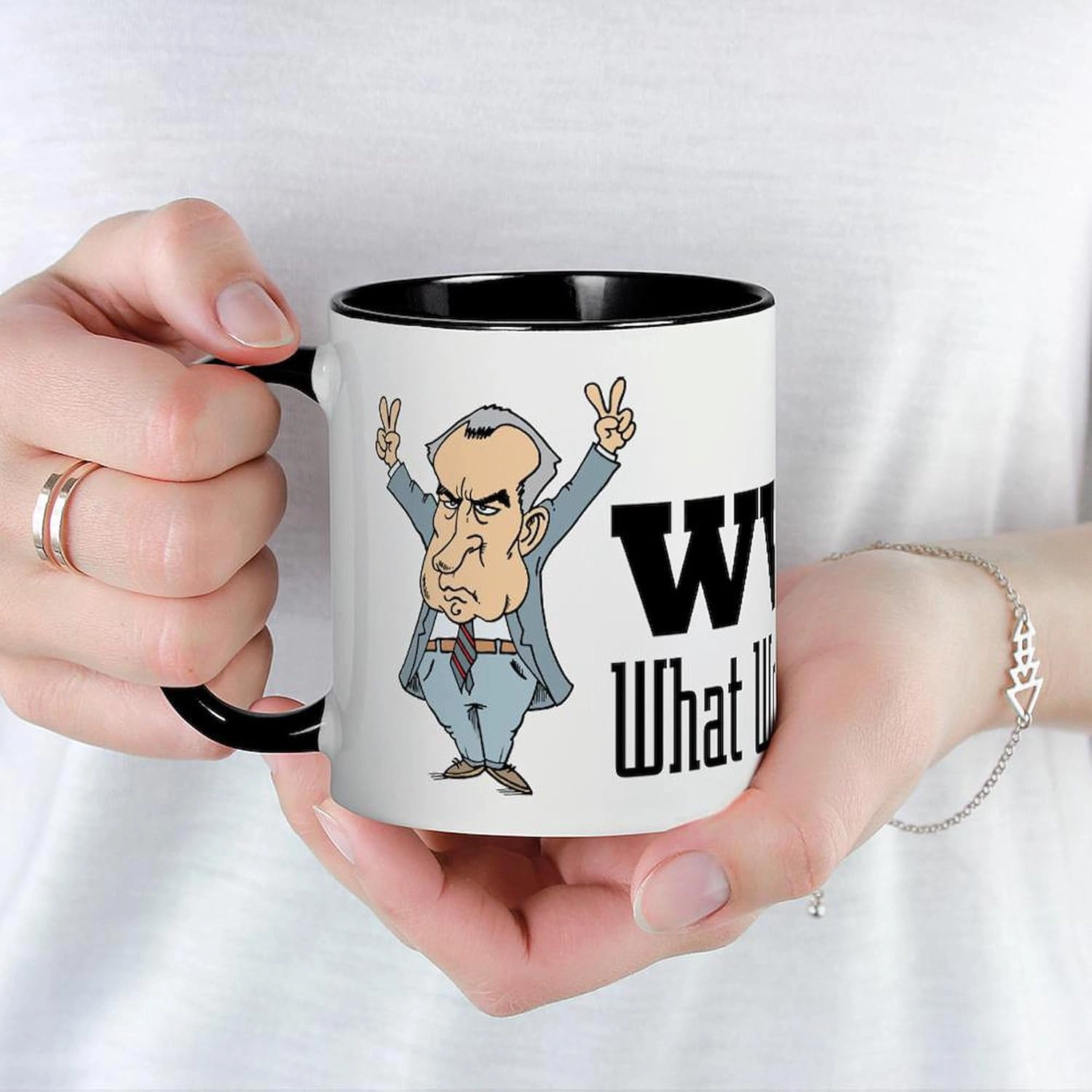 CafePress What Would Nixon Do Mug 11 oz (325 ml) Ceramic Coffee Mug