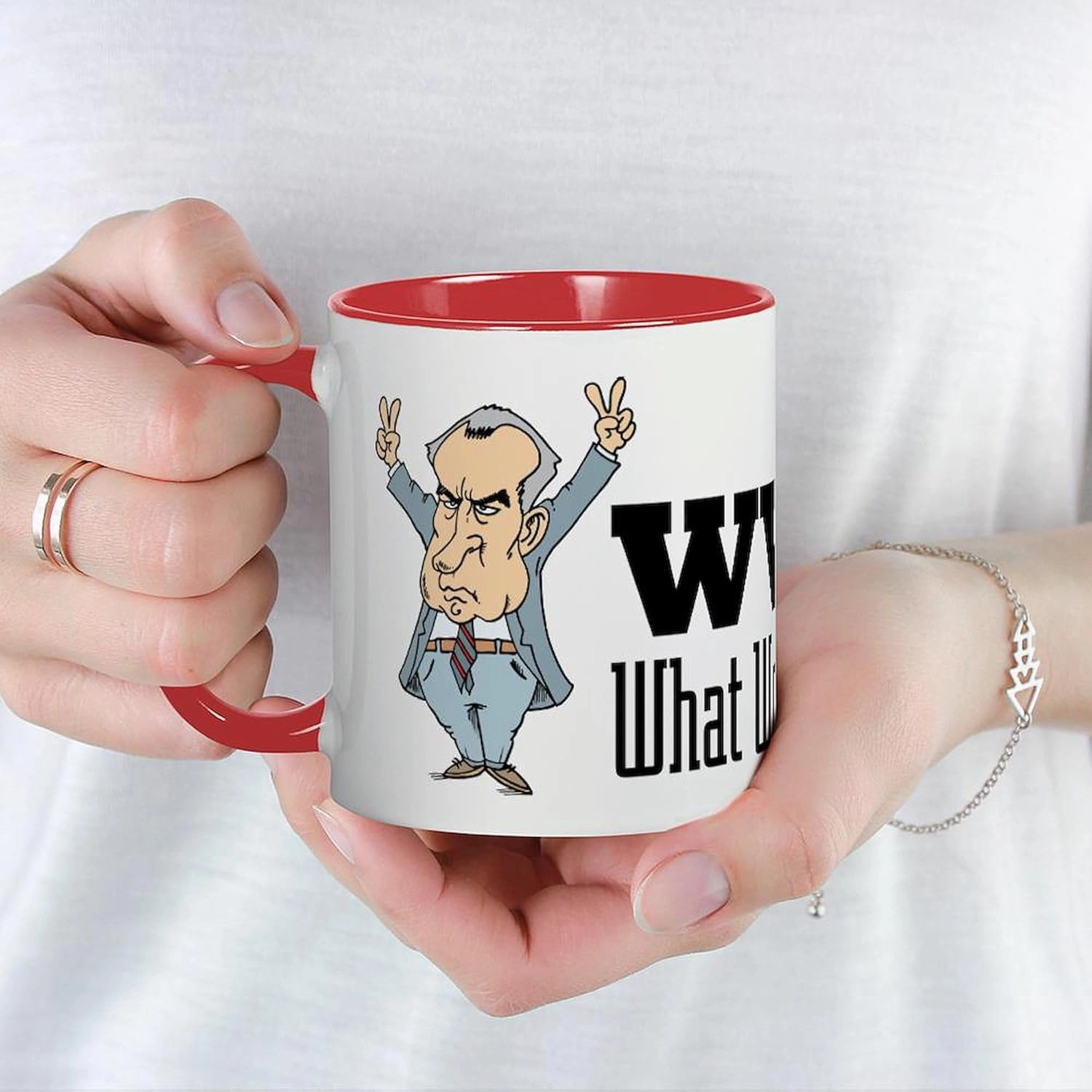 CafePress What Would Nixon Do Mug 11 oz (325 ml) Ceramic Coffee Mug