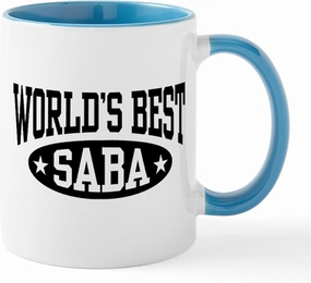 CafePress World's Best Saba Mug 11 oz (325 ml) Ceramic Coffee Mug