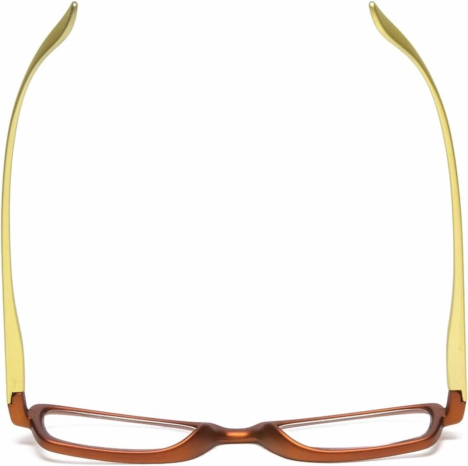 Calabria 837 Womens Metallic Reading Glasses Vibrant Crystal Accents Single Power Readers Spring Hinged Hard Case Included