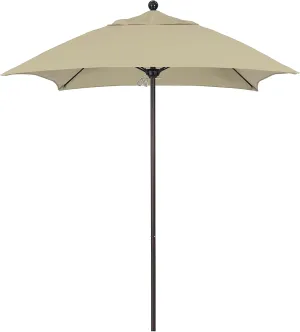 California Umbrella ALTO604117-5422 Venture Series Push Open Commercial Patio Umbrella, 6' Square, Sunbrella Antique Beige