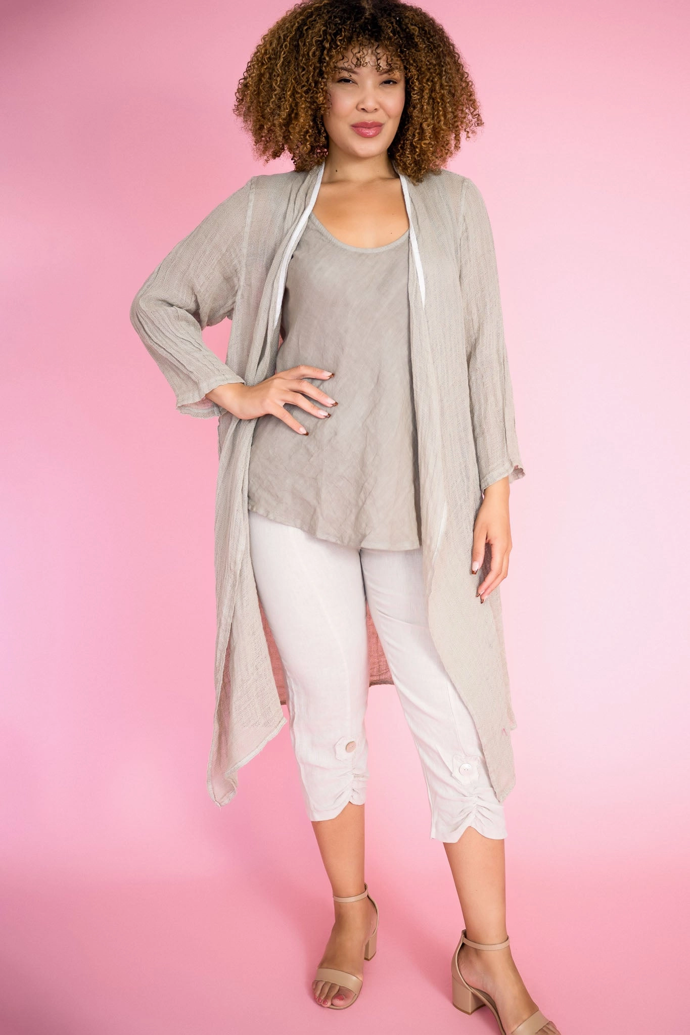Camio Linen Tank Top | Fango