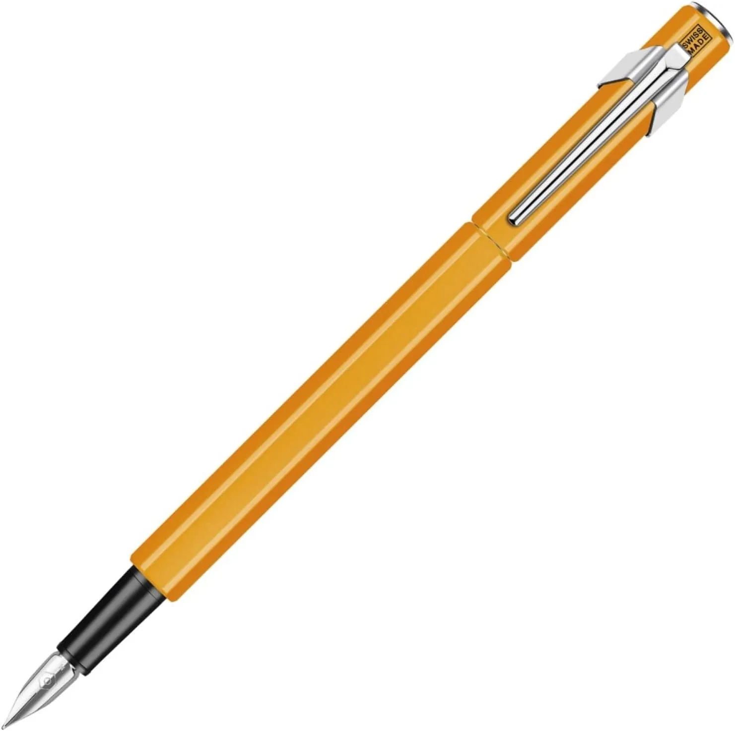 Caran d'Ache Fountain Pen, F, Fine Point, 849 0841-030, Fluorescent Orange, Dual Use, Genuine Imported
