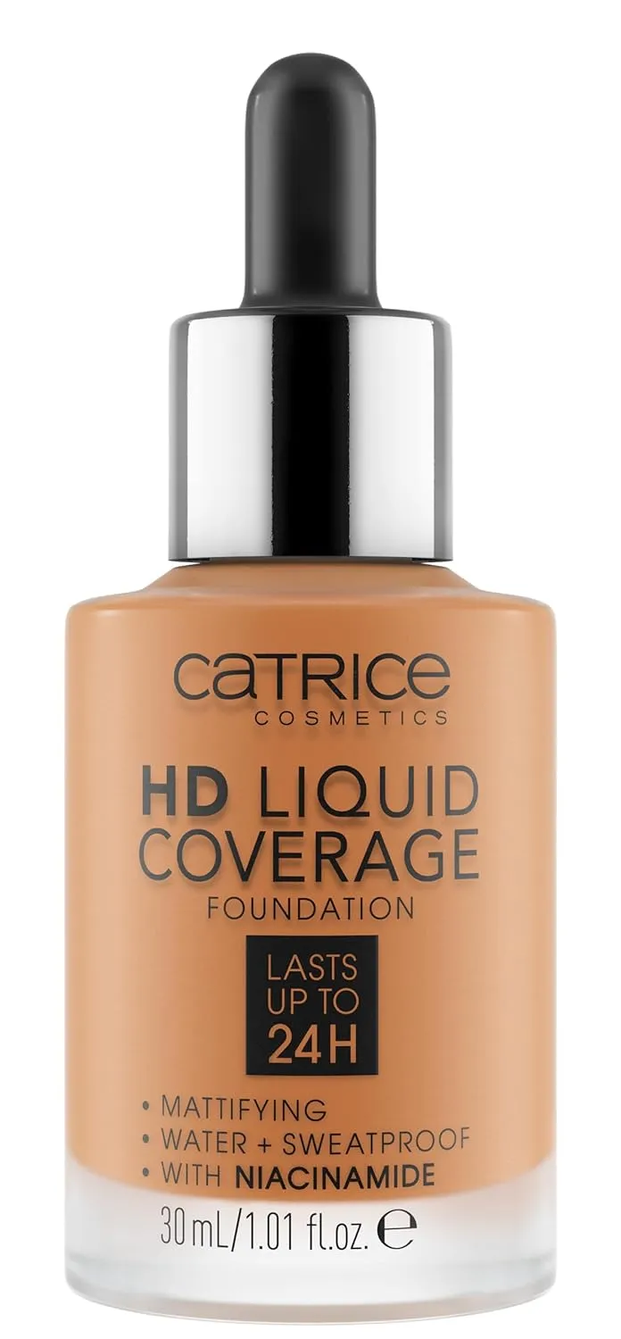 Catrice | HD Liquid Coverage Foundation | High & Natural Coverage | Vegan & Cruelty Free (070 | Toffee Beige)