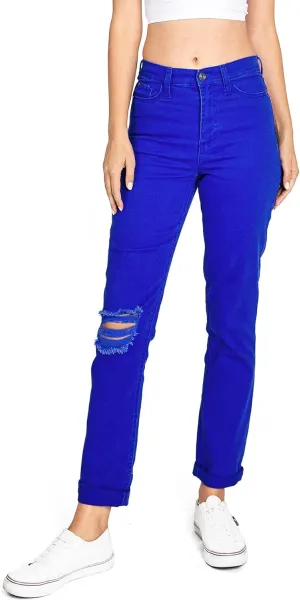 Celebrity Pink Women's Juniors High-Rise Slim Straight Leg Color Jeans