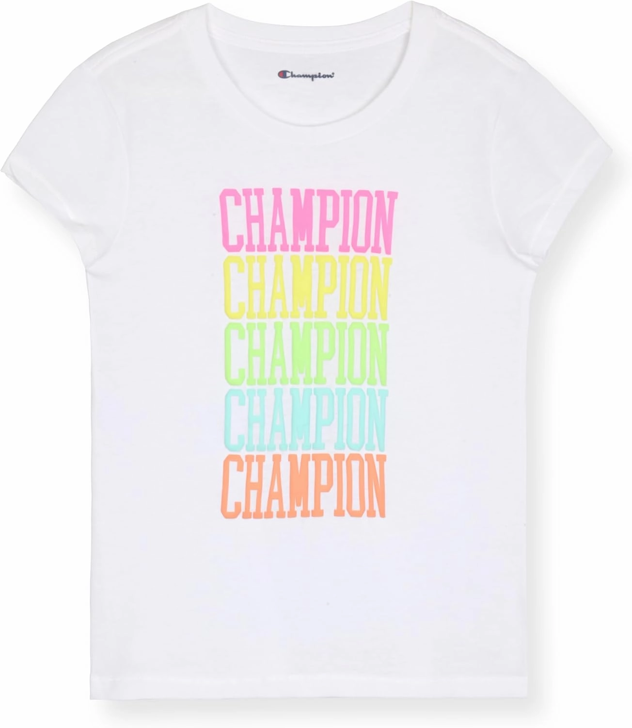 Champion Girls Tee Shirt for Kids Short Sleeve T-Shirt Girls Tops