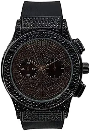 Charles Raymond Big Bling Watch Inspired by Hip Hop - Men's Iced Out Timepiece- Diamond Rhinestones on Blast - ST10311