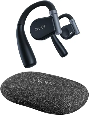 Cleer ARC II Open Ear Headphones, True Wireless Ear Buds with Dual Mic, Sweat Resistant, Multi-Point Connect, 35 Hrs Playtime, Secure Fit, Bluetooth 5.3 Earbuds with Ear Hooks, Preset EQs, Blue