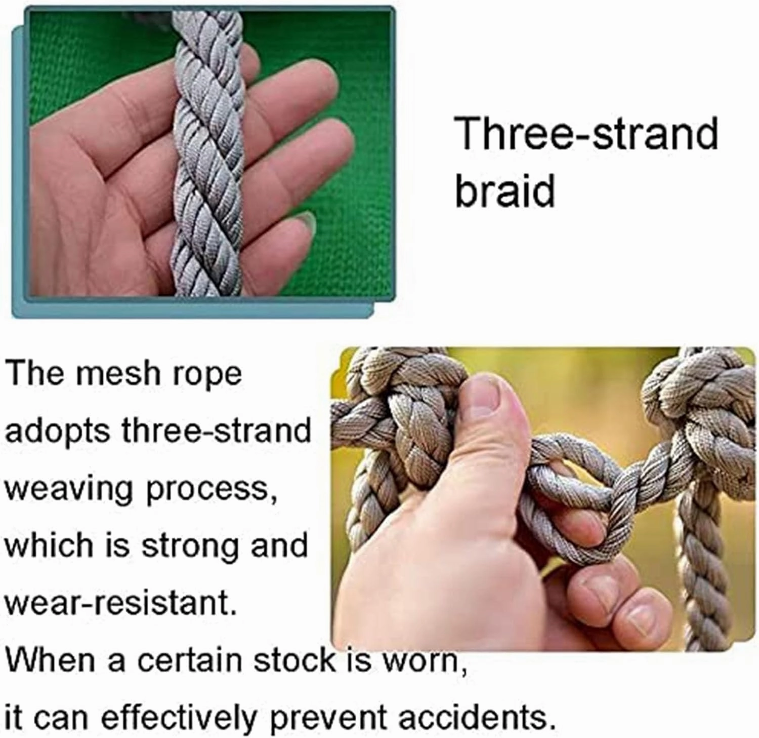 Climbing Net for Kids Outdoor - Heavy-Duty Safety Cargo Net Climbing Rope Net,Swing Sets for Backyard Playground Treehouse,100x300cm