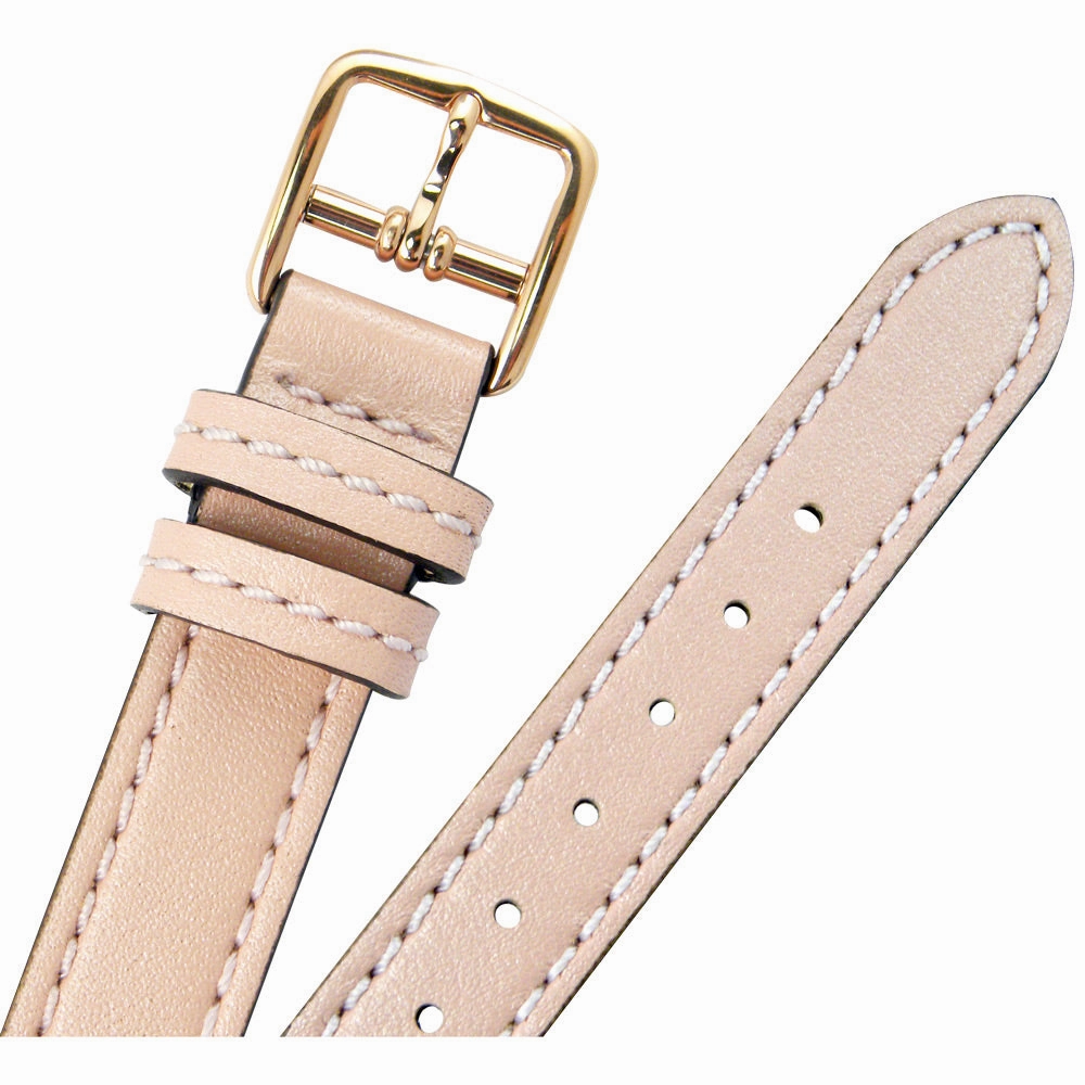 Coach Delancey Cream Dial Blush Pink Leather Strap Watch for Women - 14502750
