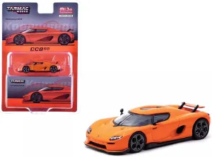 Collectible Model Car Compatible with Tarmac Works Koenigsegg CC850, Limited Edition, Orange, 1:64 Diecast Model Car