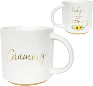 COLLECTIVE HOME - Charming Quips Mug, 15 oz Ceramic Coffee Cup with Heartwarming Sayings, Ideal Keepsake for Family Members, Thoughtful Gift for Relatives (Grammy)