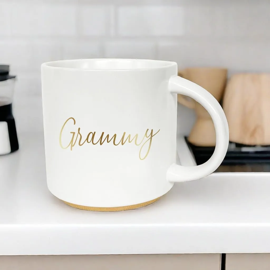 COLLECTIVE HOME - Charming Quips Mug, 15 oz Ceramic Coffee Cup with Heartwarming Sayings, Ideal Keepsake for Family Members, Thoughtful Gift for Relatives (Grammy)