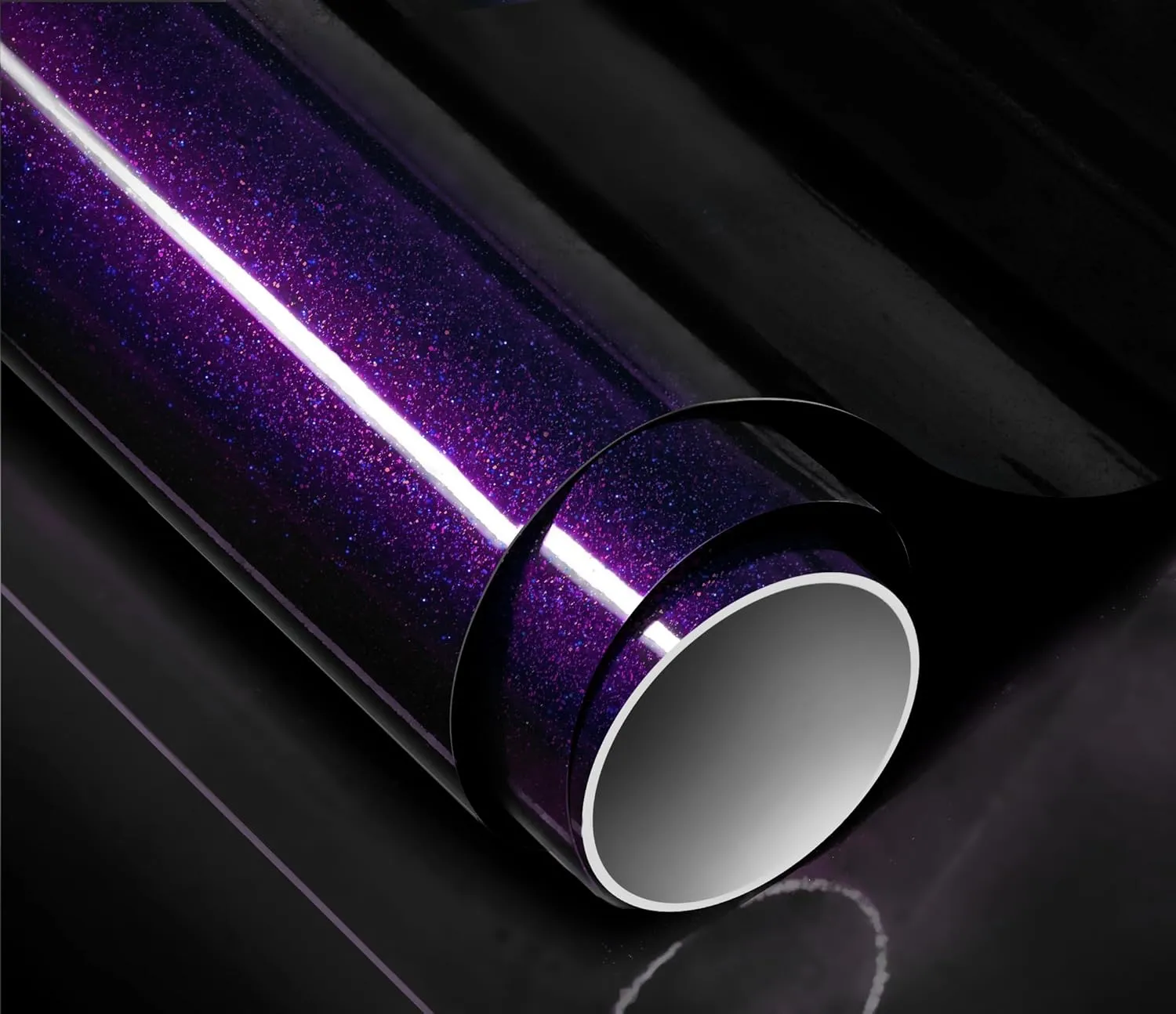 ColorFusion PPF by VViViD, Gloss Cosmic Purple Dry Apply PPF Vinyl Car Wrap Roll 1ft x 5ft