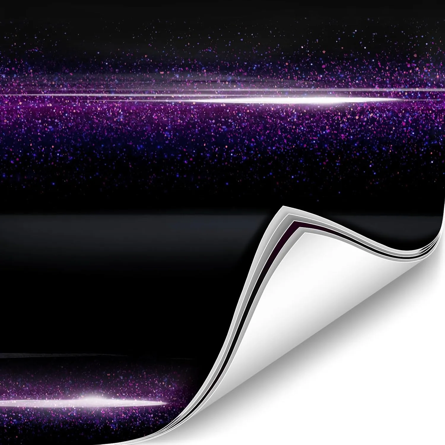 ColorFusion PPF by VViViD, Gloss Cosmic Purple Dry Apply PPF Vinyl Car Wrap Roll 1ft x 5ft