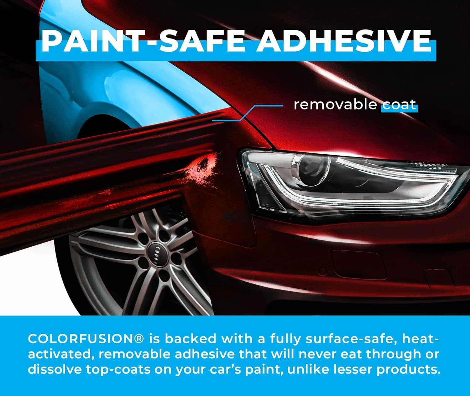 ColorFusion PPF by VViViD, Gloss Demon Dry Apply PPF Vinyl Car Wrap Roll 1.3ft x 5ft