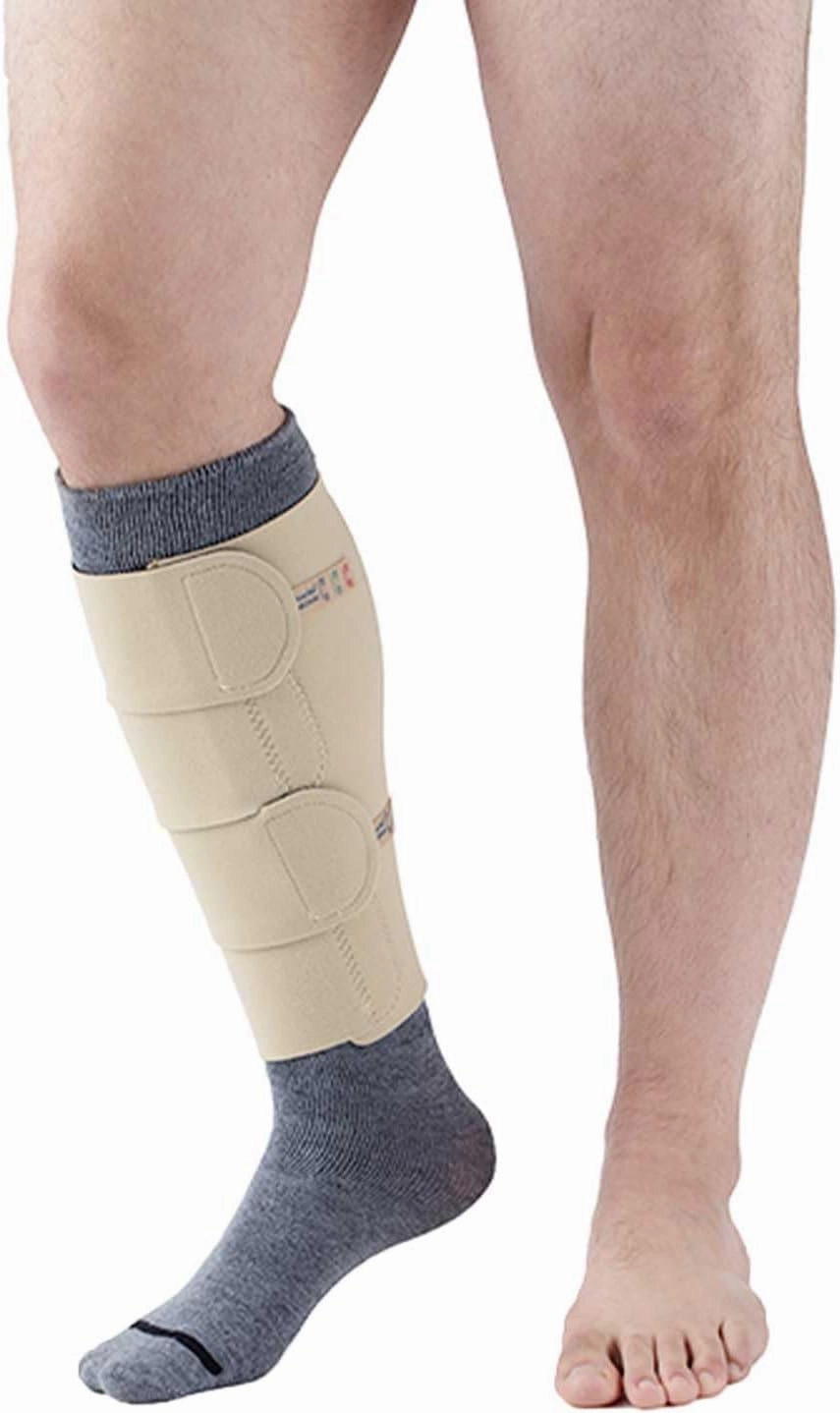 COMPREFLEX 30-40 mmHg Below Knee (NO Boot) Low Stretch Black, by BiaCare (Large/Regular, Beige)