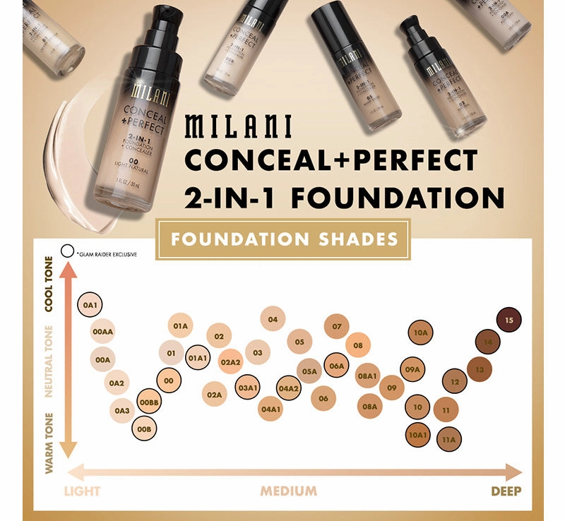 CONCEAL   PERFECT 2-IN-1 FOUNDATION - CREAMY VANILLA