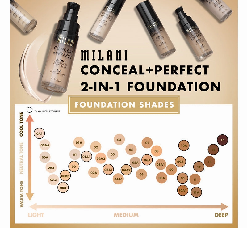 CONCEAL   PERFECT 2-IN-1 FOUNDATION - LIGHT