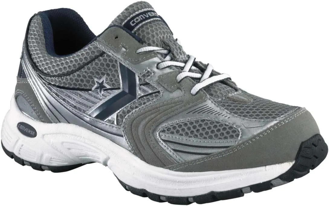 Converse Shoes: Men's Gray and Silver Cross Training Athletic Shoes C1496
