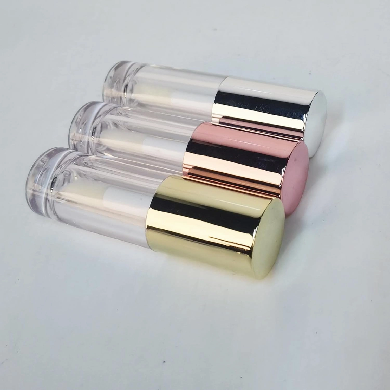 COSIDEA 14pcs Empty 6ml Big Brush Chunky Lip Gloss Tubes for DIY Lip Gloss, Silver Lipgloss Containers