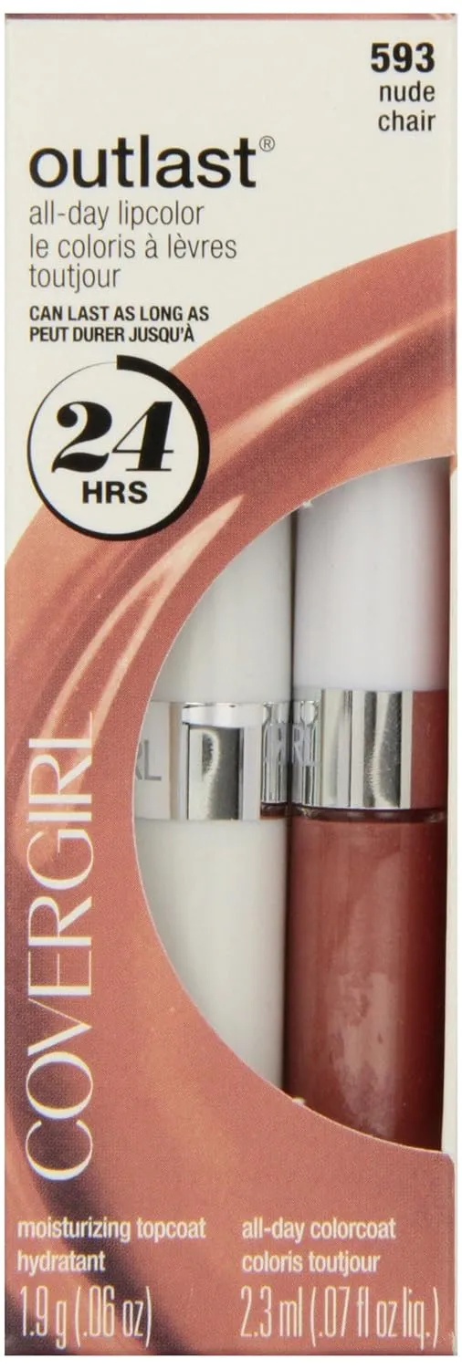 CoverGirl Outlast All Day Two Step Lipcolor, Nude 593, 0.13 Ounce