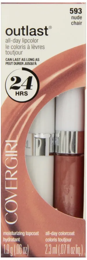 CoverGirl Outlast All Day Two Step Lipcolor, Nude 593, 0.13 Ounce