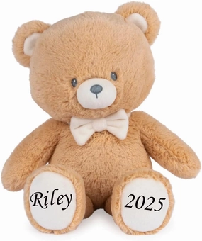 Custom Stuffed Animal Bear for Kids Plush Teddy for Boys and Girls 8 Inch from Recycled Materials Personalized with Custom Name