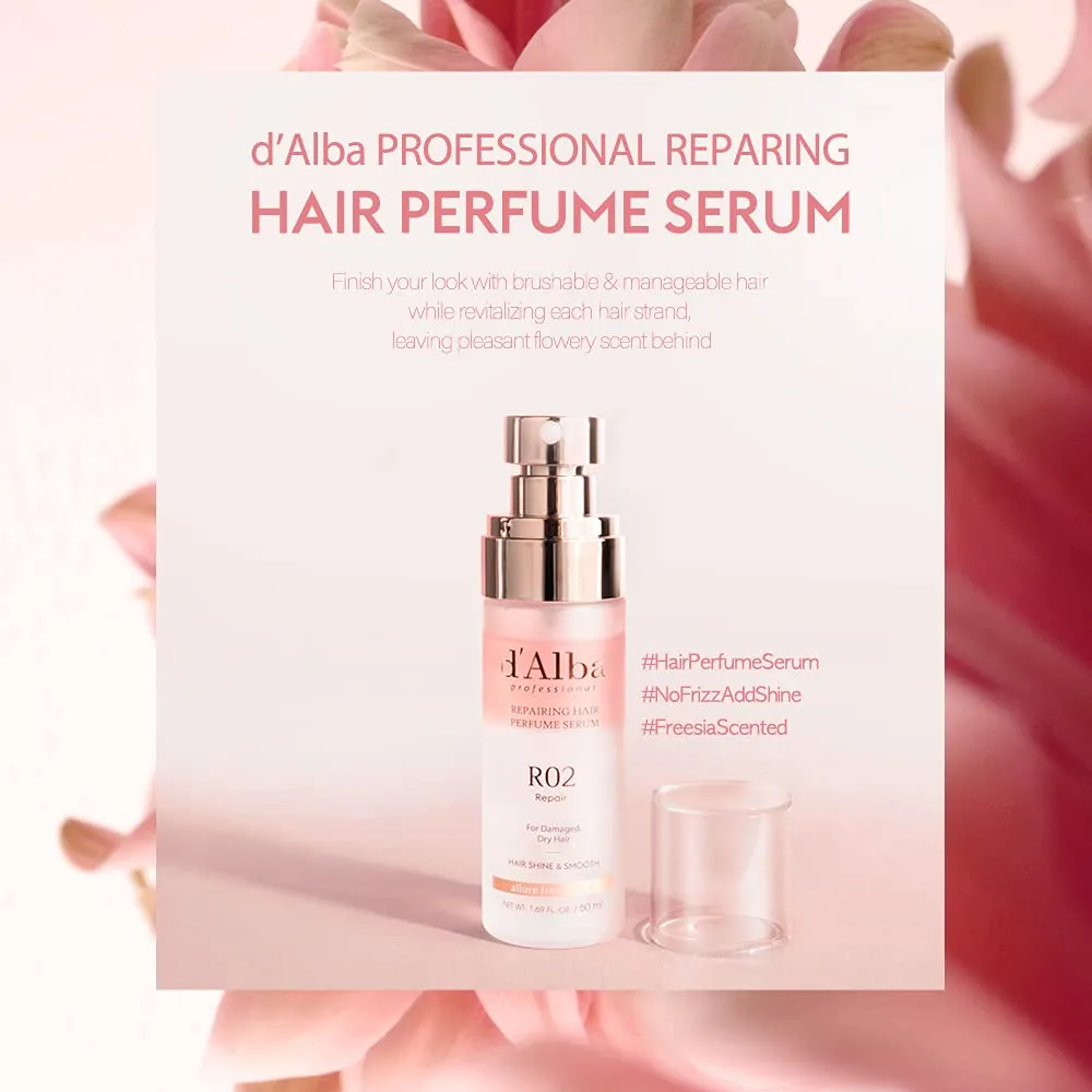 d'alba Piedmont Italian White Truffle Professional Repairing Hair Perfume Serum Fragrance (1.69 fl oz)