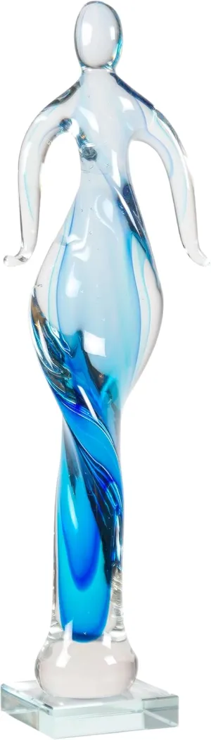 Dale Tiffany Art Glass Figurine 17" Tall Astral Handcrafted Murano-Style Figurine for Home Décor, Living Room, Bed Room, Home Office and Gift