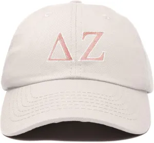 DALIX Delta Zeta Sorority Hat Womens Greek Letters Embroidered Baseball Cap