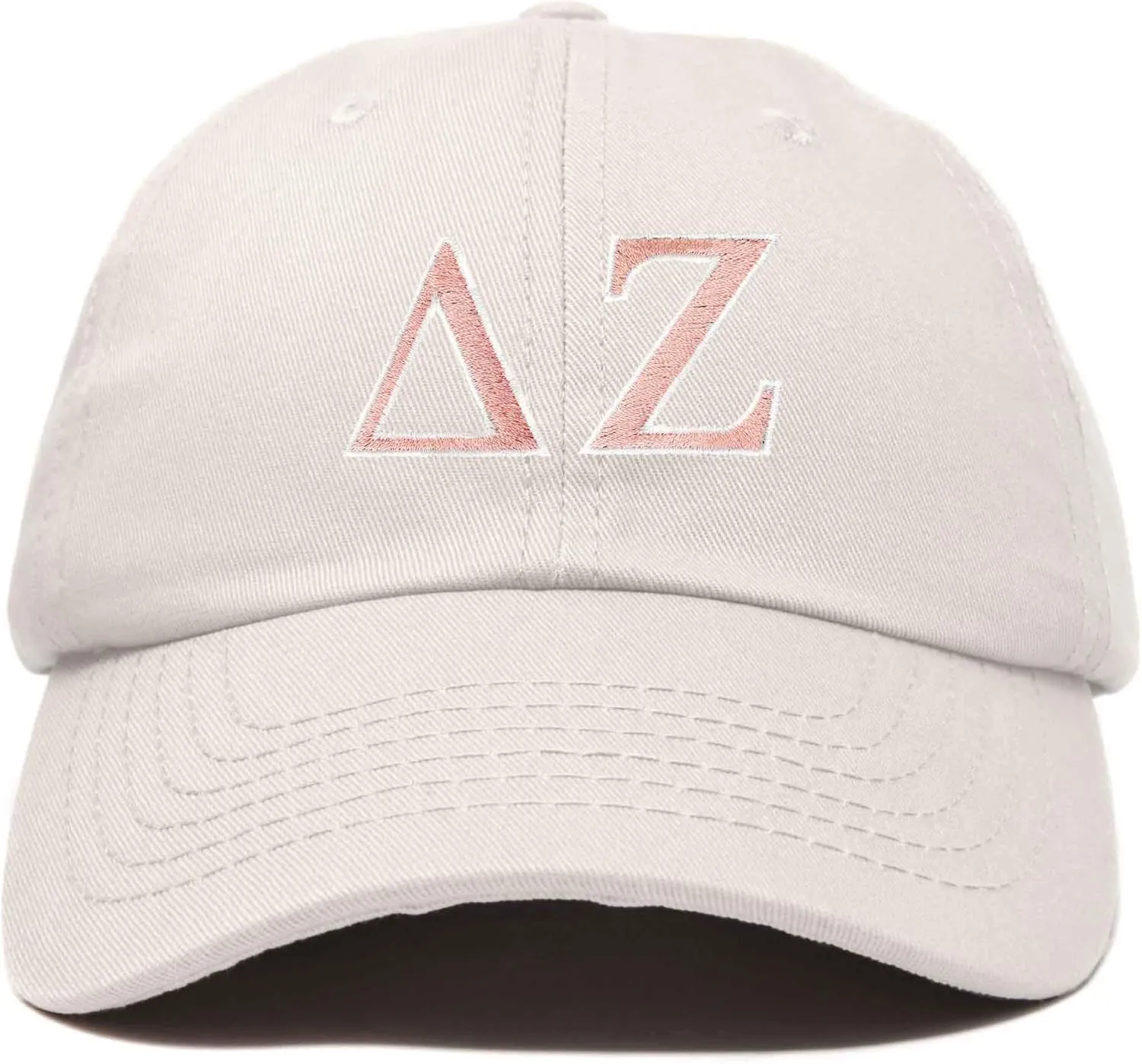 DALIX Delta Zeta Sorority Hat Womens Greek Letters Embroidered Baseball Cap