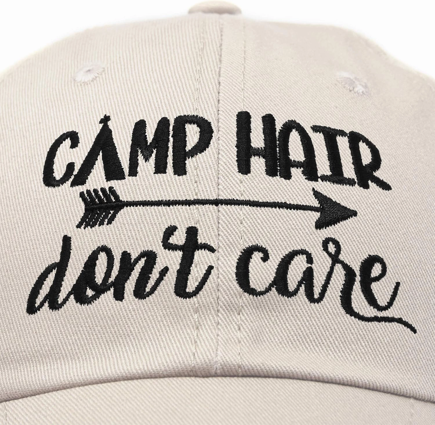DALIX Camp Hair Don't Care Hat Dad Cap 100% Cotton Lightweight