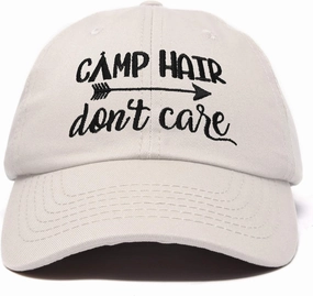 DALIX Camp Hair Don't Care Hat Dad Cap 100% Cotton Lightweight