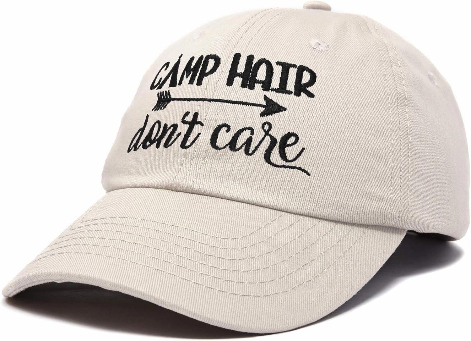 DALIX Camp Hair Don't Care Hat Dad Cap 100% Cotton Lightweight