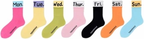Days of the Week Socks, Monday to Sunday Sports Socks for Men & Women, Breathable Cotton Mid-Tube Casual Stockings