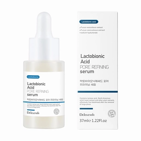 DEleventh Korean Brand Lactobionic Acid Face Serum 37ml / Shrink Pores, Balance Water and Oil, Remove Blackheads, Smooth, Radiant Skin, Reduce Fine Lines and Improve Texture