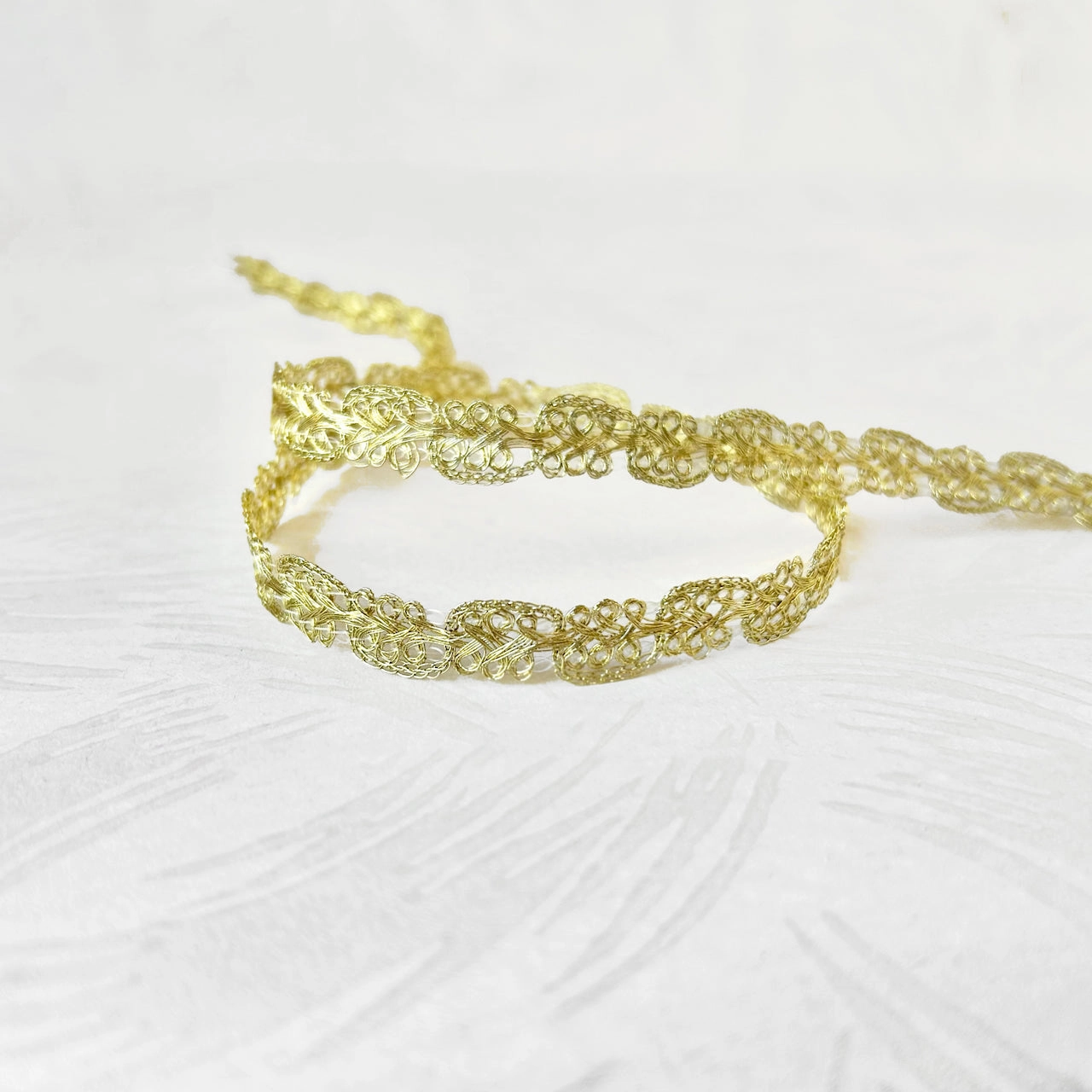 Delicate Metallic Scroll Trim - Multiple Colorways