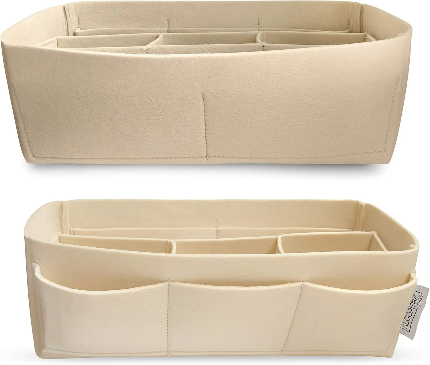 Designed for LV Artsy MM GM | Luxury Purse Organizer Insert, 2.5mm Felt Beige Liner Shaper (Cream, MM)
