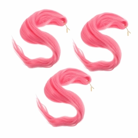 Didiseaon 3pcs Pink Hair Braid Extensions Synthetic Crochet Hair for Box Braids for Festivals and Parties Comfortable Durable