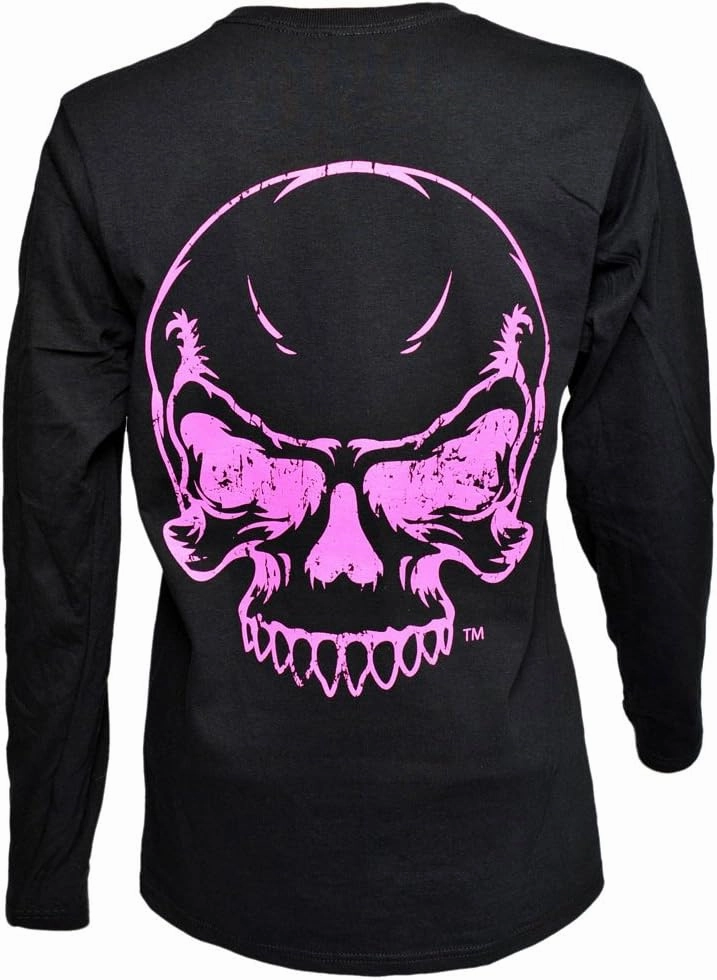 Diesel Life T-Shirts - Realistic Skull & Pumps - Long Sleeve Novelty Tee