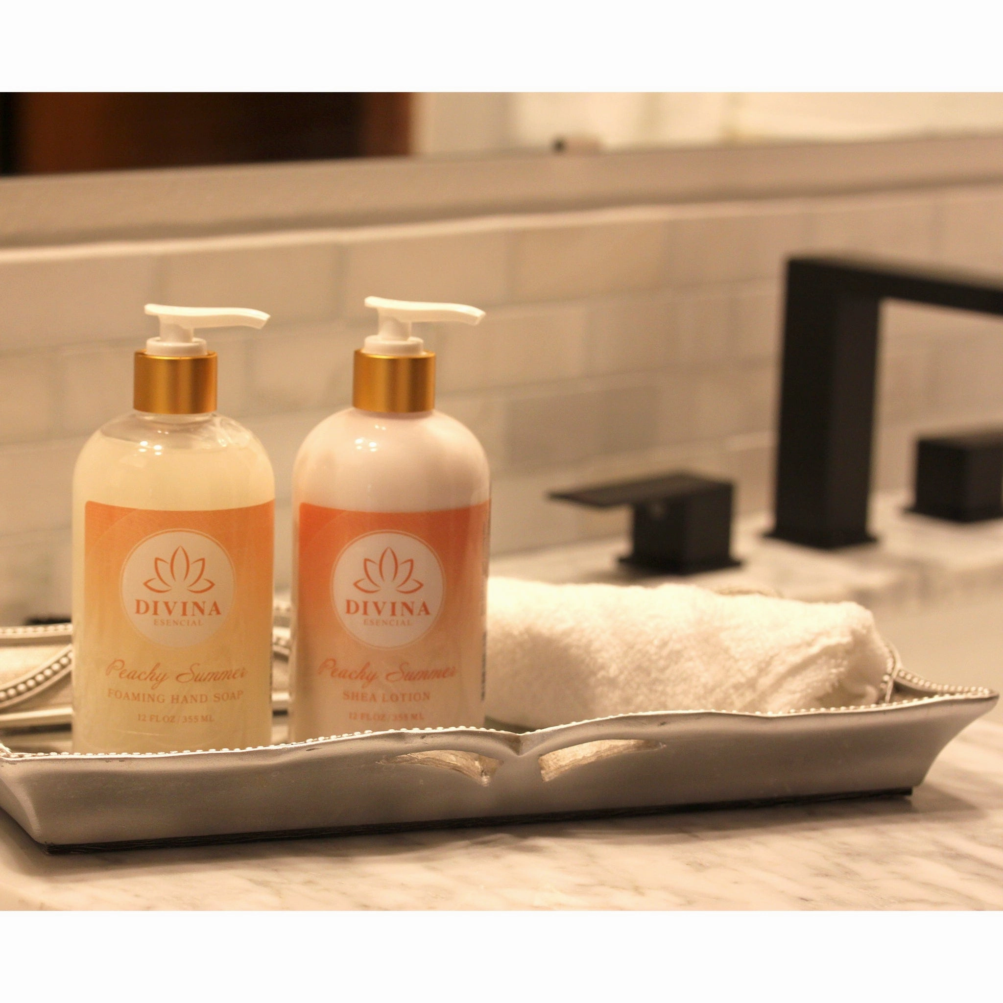 Divina Esencial Hand Soap & Shea Lotion Peachy Summer 2-Piece Set