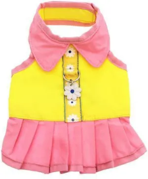 Doggles Dog Harness Dress, Yellow, XX Smalll