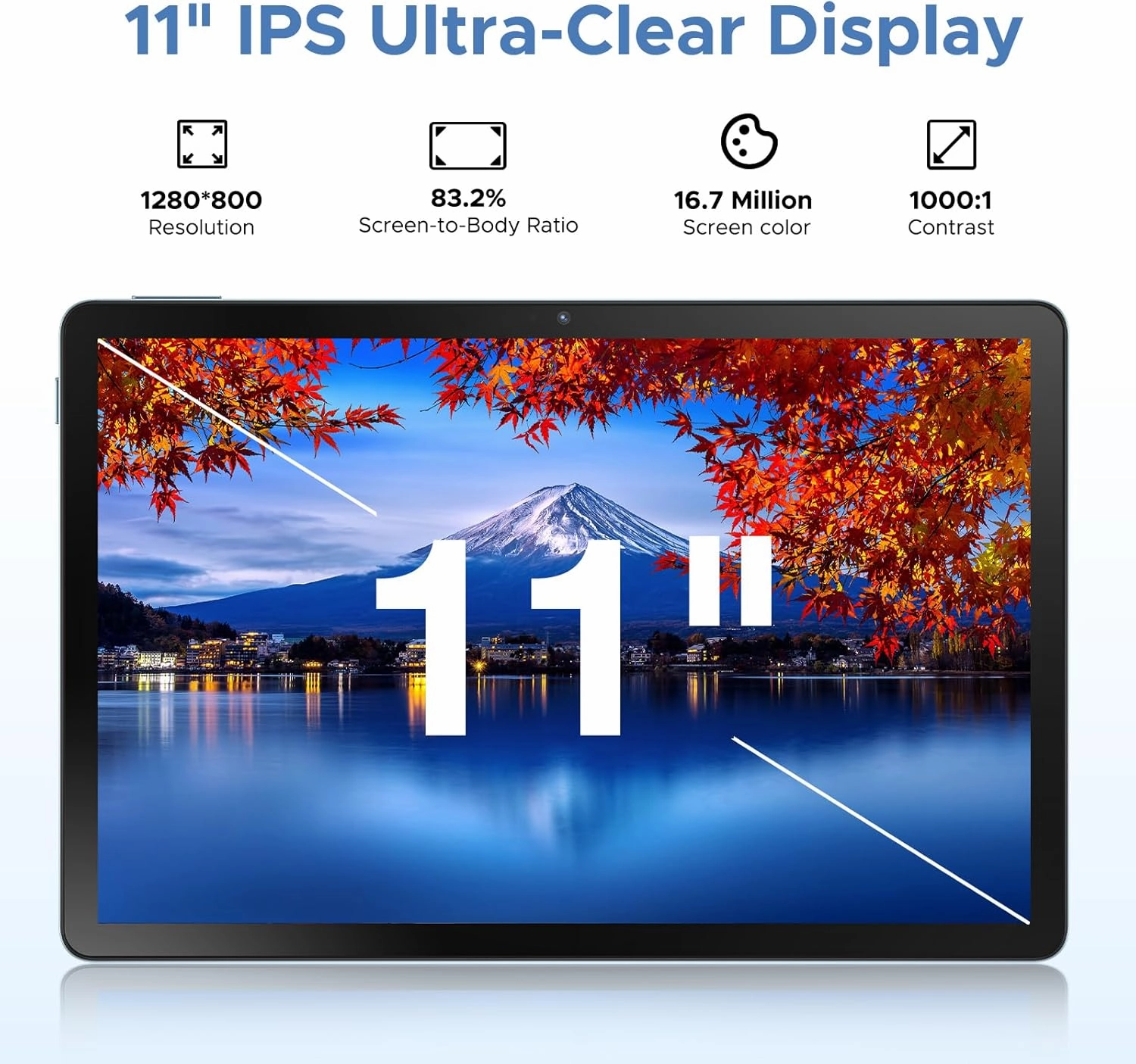 DOOGEE U11 Pro Android 15 Tablet, 11 inch Tablet,30GB 256GB/2TB TF Octa-Core,90Hz Display, 8580mAh, Netflix 1080P, Bluetooth 5.0 5G WiFi,Widevine L1,13MP 5MP, Face ID/OTG
