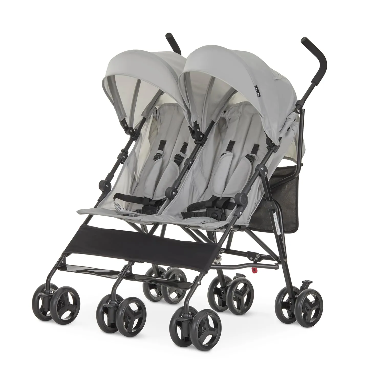 Dream On Me Twin Venture Umbrella Stroller in Light Gray