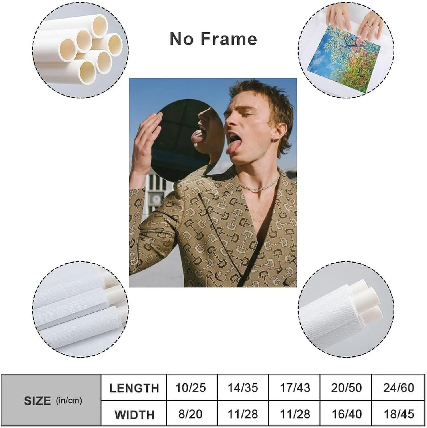 Drew Starkey Actor Ortrait Poster 2 Living Room Printing Oil Painting Interior Decoration Poster 12x16inch(30x40cm) Unframe-style
