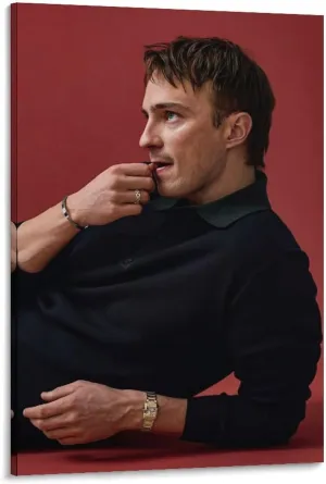 Drew Starkey Actor Ortrait Poster 3 Living Room Printing Oil Painting Interior Decoration Poster 12x18inch(30x45cm) Frame-style