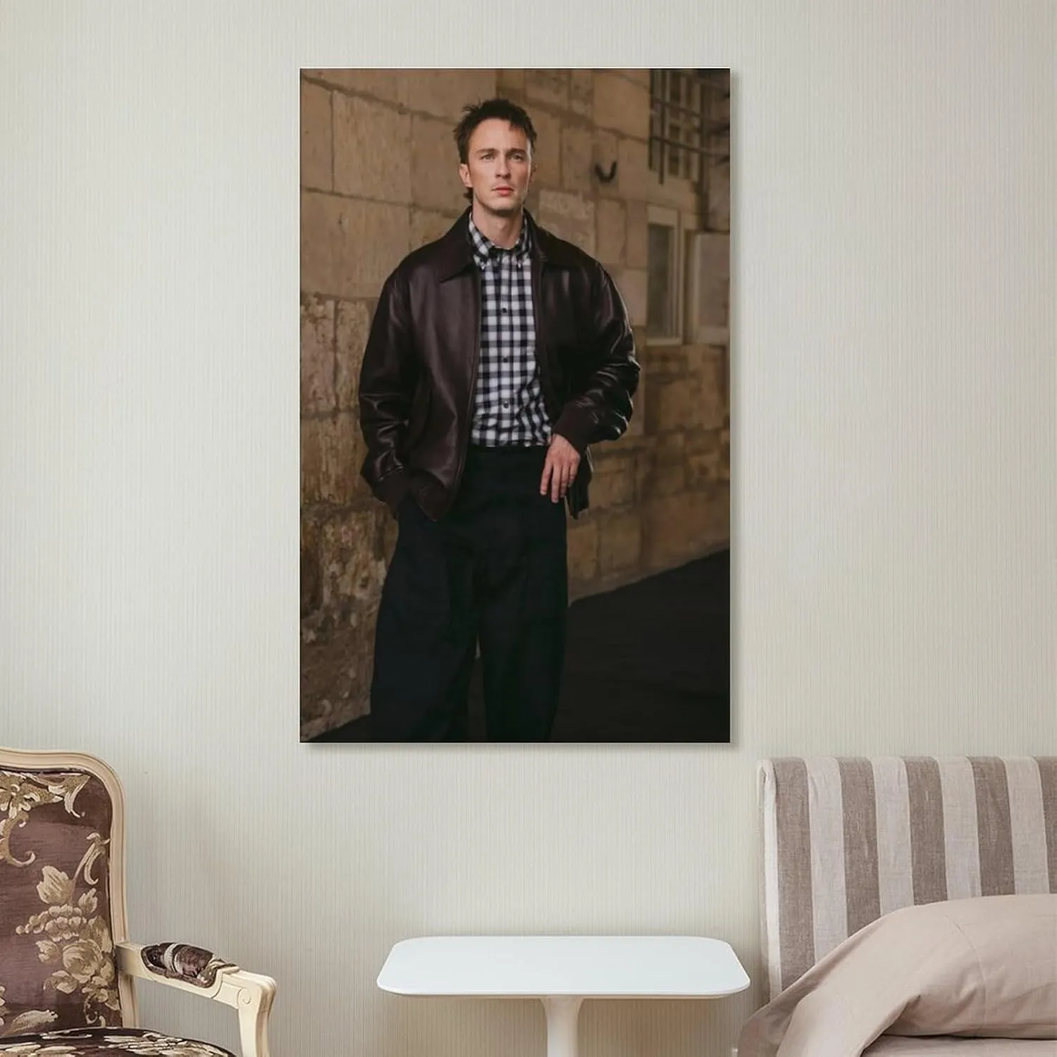 Drew Starkey Actor Ortrait Poster 4 Living Room Printing Oil Painting Interior Decoration Poster 08x12inch(20x30cm) Frame-style