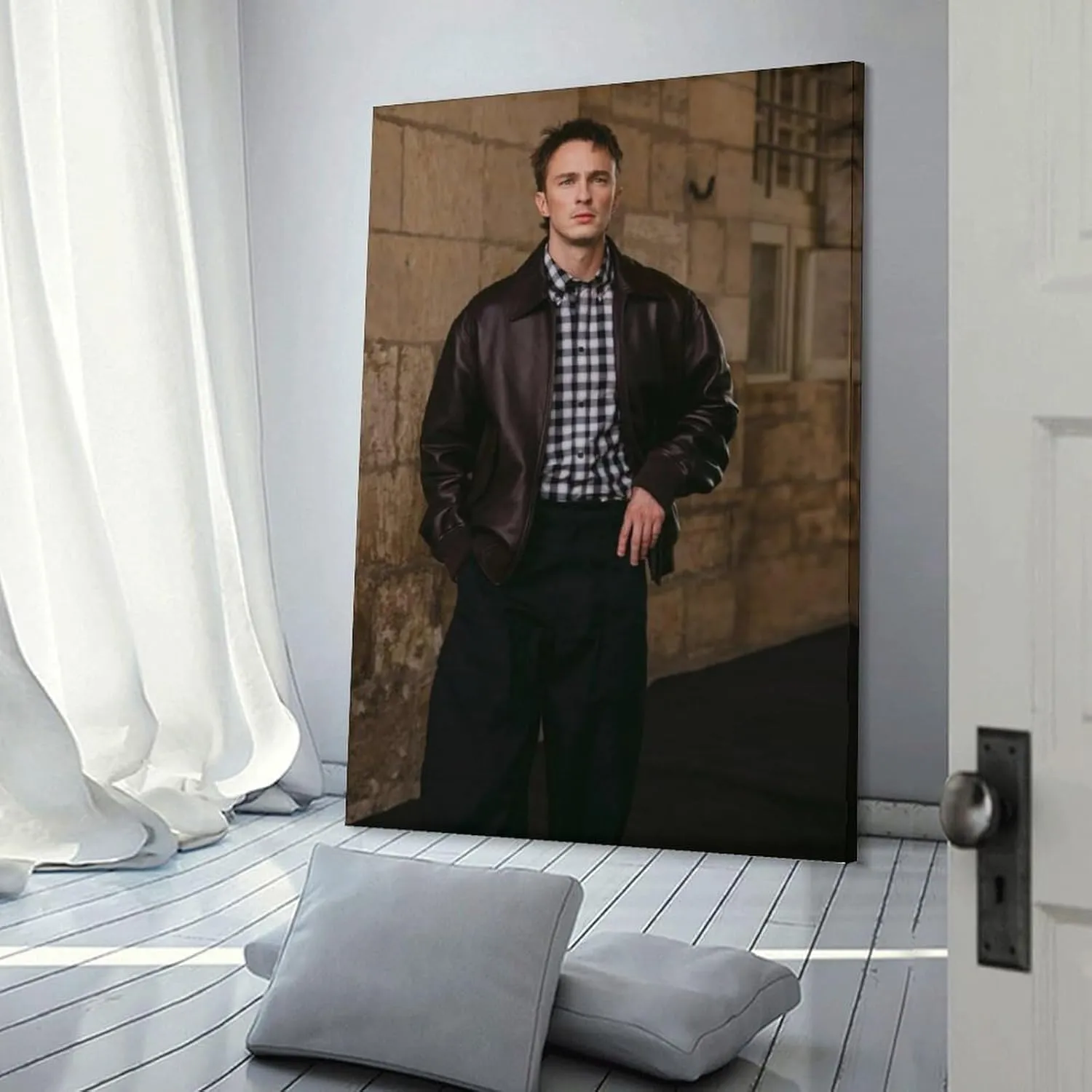 Drew Starkey Actor Ortrait Poster 4 Living Room Printing Oil Painting Interior Decoration Poster 08x12inch(20x30cm) Frame-style